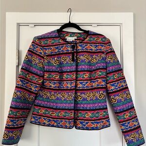 Maggy London Colorful Patterned Jacket / Blazer